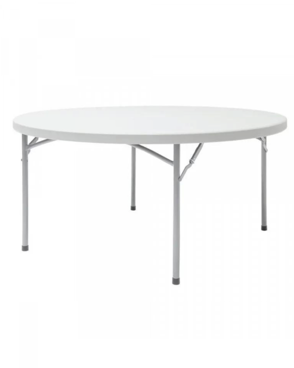 8 Person Round White Plastic Wedding / Event Tables