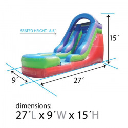 Water20Slide20Rentals20Pittsburgh20PA20Dimensions 1653699455 15 Foot Rainbow Water Slide (Can be used dry)