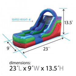 Water20Slide20Rentals20Pittsburgh20PA20Dimensions 1657832262 12 Foot Rainbow Water Slide (Can be used dry)