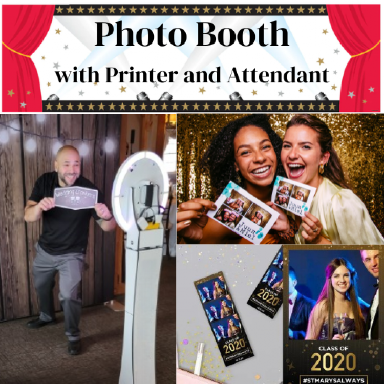 Photo Booth Rental with Printer and Attendant